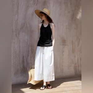 Wide Leg White Pants